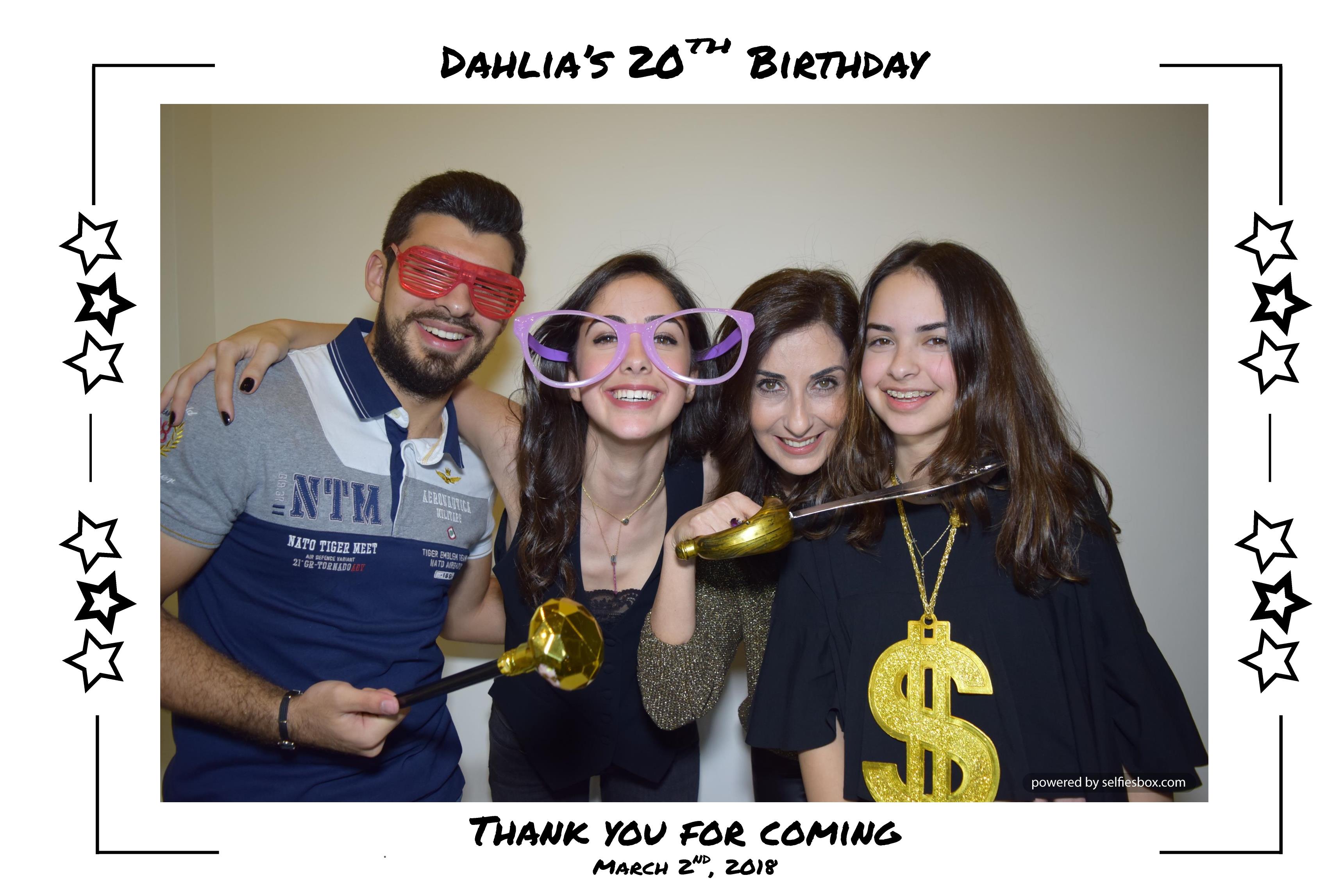 Birthday photobooth event 2