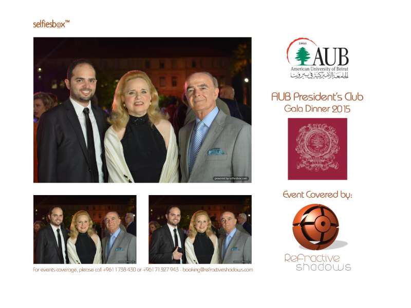 AUB President's Club Gala Dinner 2015- With SelfiesBox Photobooth