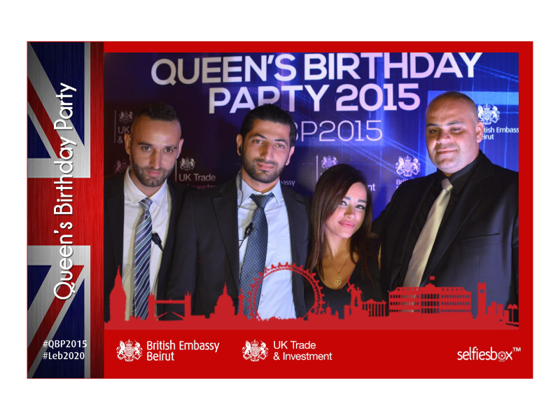 Queen's Birthday Party with SelfiesBox Photobooth